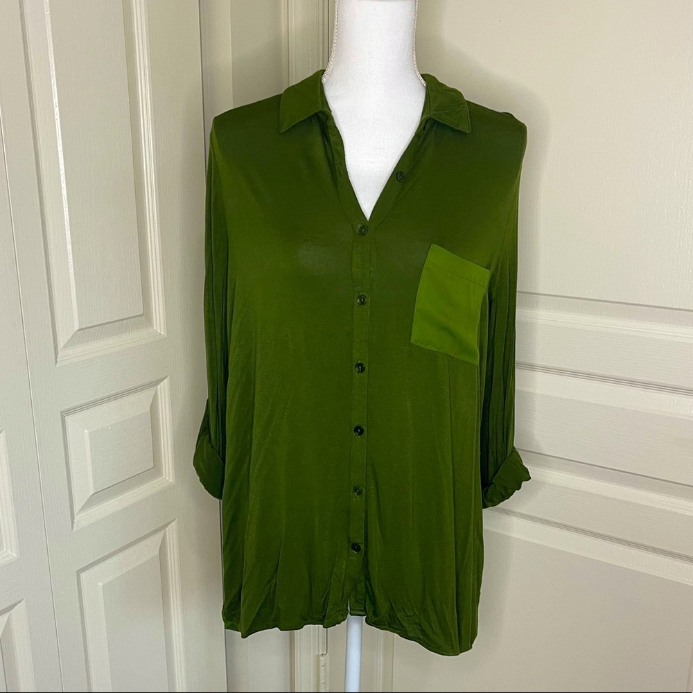New Directions cotton and sheer women’s top